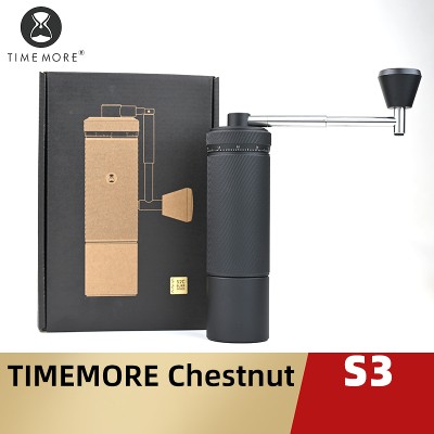 TIMEMORE CHESTNUT S3 Ręczny młynek do kawy Regulacja zewnętrzna 0015 mmkliknięcie S2C890 Burr Wewnętrzny ręczny młynek do espresso
