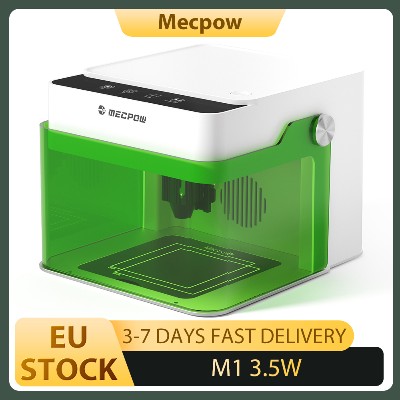 Laserowa grawerka Mecpow M1 35W precyzja 001mm prędkość 10000mmmin obszar grawerowania 100x100mm połączenia WIFI USB karty TF