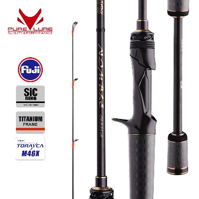 PURELURE NDMBLS Toray M46X 0512g Przynęta Miękka EXF Action FUJI Titanium Frame SIC Ring Carbon Solid Tip Okoń Bass Szczupak Szczupak