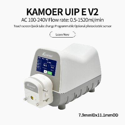 Pompa perystaltyczna Kamoer UIP wysokim przepływie 051500 mlmin ekranem dotykowym AC100240V do napełniania dozowania transferu substancji chemicznych laboratorium
