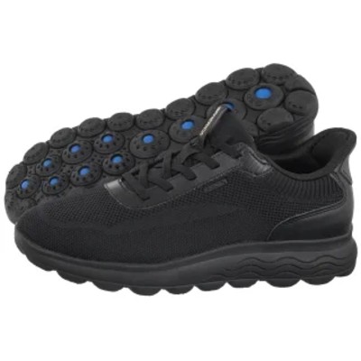 Sneakersy Spherica Plus KnitTeSy Black D557MA 06KBC C9999 GE216b Geox