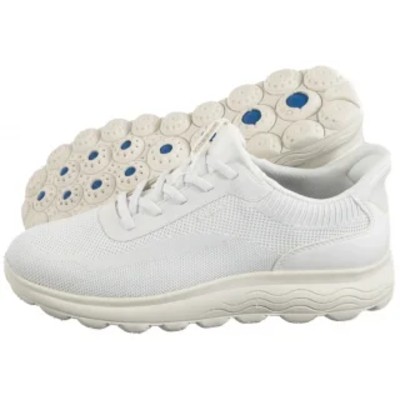 Sneakersy Spherica Plus KnitTeSy White D557MA 06KBC C1000 GE216a Geox