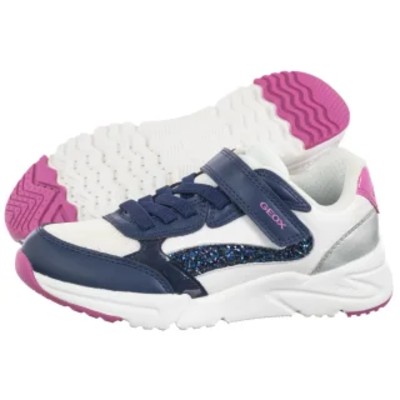 Sneakersy Loftus GbkNylon WhiteDk Royal J46M2A 0FU54 C1Z4R GE204b Geox