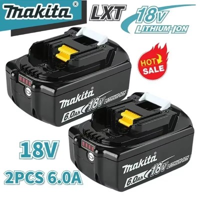 100 Oryginalna bateria Makita 6Ah do akumulatorów Makita 18V BL1830B BL1850B BL1850 BL1840 BL1860 BL1815 zamienna bateria litowa