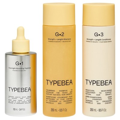 TYPEBEA Olejek do włosów serum G1 Overnight Boosting Peptide 100 ml Szampon odżywka G2 Strength Length Shampoo 250 G3 Conditioner Serum Female