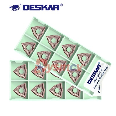 DESKAR 100 Oryginalne CNC Zewnętrzne Ostrze Okrągłe WNMG080404 WNMG080408MAMSMQHA LF6118 Narzędzie Tokarskie do Stali Nierdzewnej Kształcie Brzoskwini