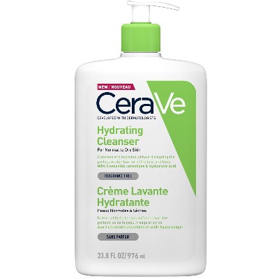 CeraVe Hydrating Cleanser with Hyaluronic Acid for Normal to Dry Skin nawadniający produkt oczyszczający 1000 ml