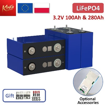 Akumulatory litowożelazowofosforanowe LiFePO4 32V 100Ah możliwością ładowania oraz ogniwa litowe 280Ah żywotności 10000 cykli do systemów zasilania energią słoneczną