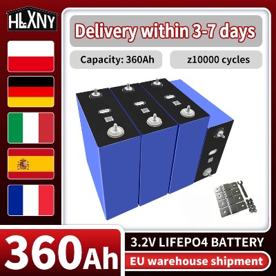 New 32V LFP Cell 360Ah 10000Cycle DIY for 12V24V48V Systems High Capacity LiFePO4 Battery for RV EV Truck Solar Storage
