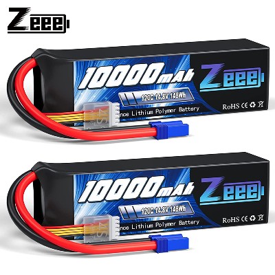 12 jednostki Zeee 4S 10000mAh Lipo Battery 148V 120C Softcase wtyczką EC5 do RC Car Buggy Tank Train RC Racing Hobby Model Parts