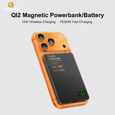 Magnetyczny bezprzewodowy powerbank Qi 21 USBC szybkie ładowanie bateria zewnętrzna do iPhone 1217 Pro Airpods Apple Watch Xiaomi 10000mAh