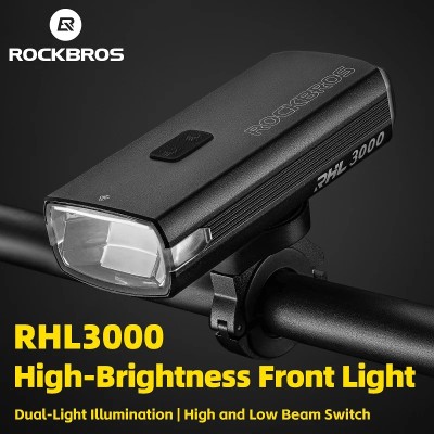 ROCKBROS 3000 lm lampka rowerowa 10000mAh Power Bank typu ładująca lampa przednia reflektor rowerowy MTB kolarstwo szosowe Flash wyróżnij
