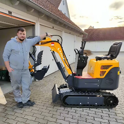 Dostosowana 1tonowa mała koparka gąsienicowa EPA Euro Rolnicza 1000KG Bagger Hurtownia Wysokiej jakości Mini koparka Diesla do użytku domowego