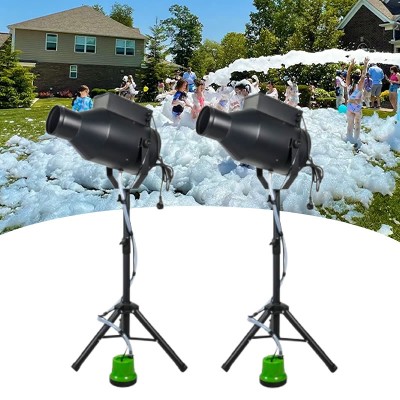 1000W Outdoor Mini Party Foam Machine Bubble Cannon Blower Sprayer Foam Making Machine for Swimming Pool Kids Water Park Play