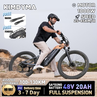 KIMDYMA NEW K02 1000W50KMH 275calowy miejski rower elektryczny 48V20AH baterią litową górski rower elektrycznymotocykl dla dorosłych