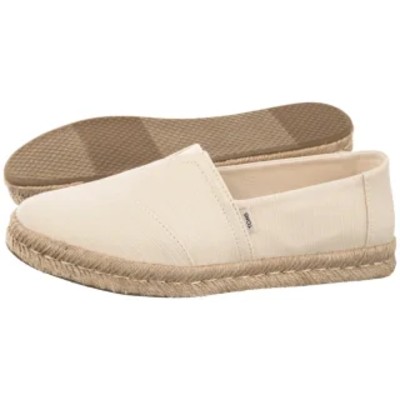 Espadryle Alpargata Rope 20 Natural Recycled Cotton Slubby 10020695 TS61a Toms