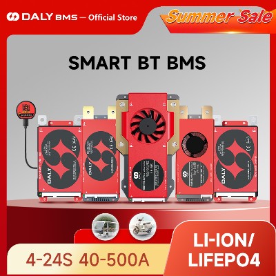 DalyBMS LiFePo4 4S 12V BMS 8S 24S 72V 48V 16S 100A 150A 200A 250A 300A 37V LiIon BMS 7S 13S 14S 32V BMS