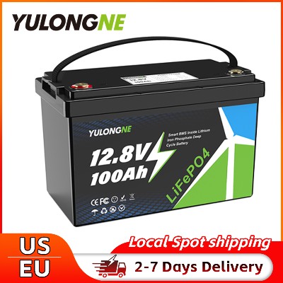 YULONGNE 15000 Cykli Akumulator LiFePO4 12V 100Ah Bateria Litowa 128V BMS Klasy do Łodzi Kamperów Przyczep Kempingowych
