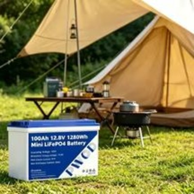Akumulator litowożelazowofosforanowy LiFePO4 12V 100Ah 6000 cykli inteligentnym BMS grupa BCI 24 do kamperów przyczep kempingowych vanów dostępne UE
