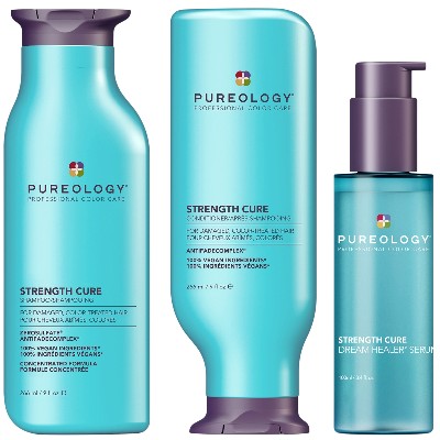Pureology Strength Cure Shampoo Conditioner 266ml With Strength Cure Serum 100ml