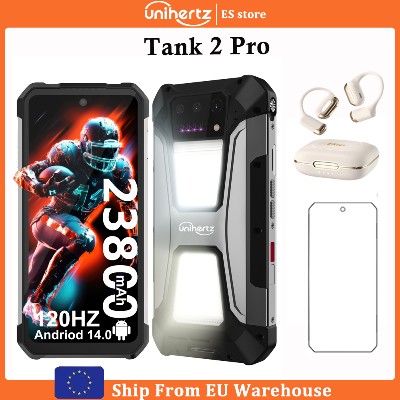 Uniherz Tank PRO 8849 Smartphone Android 15 with Projector 24GB 512GB 23800mAh Battery 100MP Phone 120Hz 679 24K Display 4G