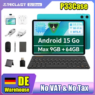 Etui Teclast P33Case Tablet Android 15 101 Max 9GB RAM 64GB ROM Allwinner A333 Zestaw AllInOne P33 EtuiKlawiaturaMyszStylusSłuchawki