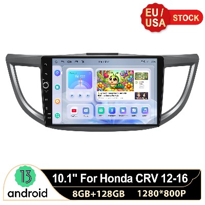 Ulepszony 101calowy samochodowy odtwarzacz DVD ekranem dotykowym Bluetooth Nawigacja GPS dla Honda CRV CRV 20122016 Bezpłatna UEUSA