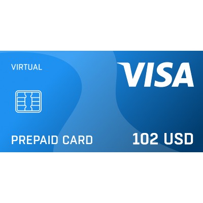 Prepaid Virtual Visa 102 USD