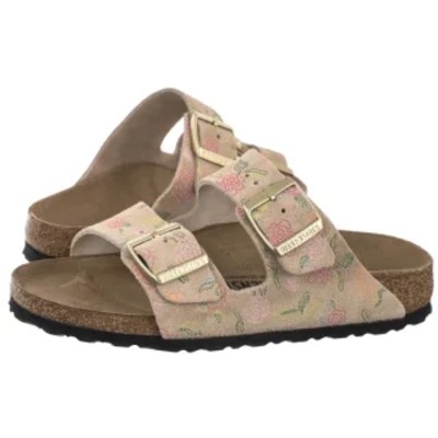 Klapki Arizona BS Sandcastle Flower Print 1031736 BK345a Birkenstock