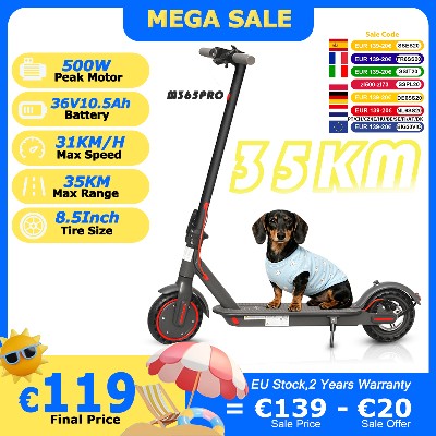 Hulajnoga Elektryczna M365PROM365 X1 36V 105Ah Silnik 500W Zasięg 35KM Prędkość 31KMH 85calowe Opony Pełne Składana Hulajnoga Elektryczna Inteligentną Aplikacją