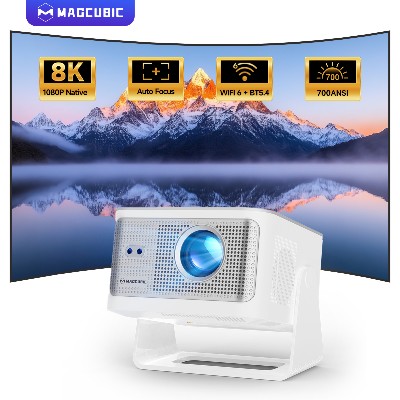 Projektor Magcubic HY350Max 900ANSI Android 14 automatycznym ustawianiem ostrości obsługa 8K natywna rozdzielczość 1080P Wifi6 BT54 16G Allwinner H726 przenośny