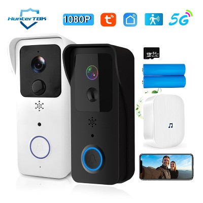 Dzwonek wideo WiFi 5G 24G 1080P Tuya Smart Outdoor Bezprzewodowy Interkom Wodoodporna Bezprzewodowa Kamera Dzwoniący Dzwonek