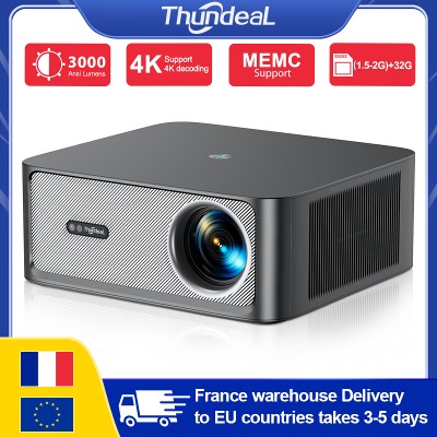 ThundeaL 4K TD98Pro 2G 32G Full HD 1080P Przenośny Projektor Android WiFi Projektor Wideo 3D Smart TV Kino Domowe Zabawa na Zewnątrz