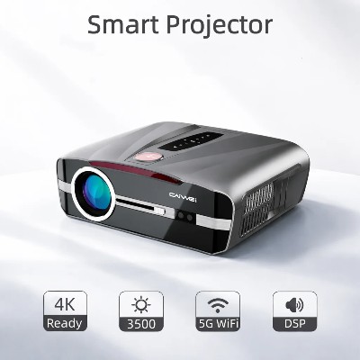 Projektor Smart TV 2K 4K Full HD 1080P automatycznym ustawianiem ostrości Android WiFi 5G kino domowe do użytku na zewnątrz do gier projektor wideo projektor do gier filmów