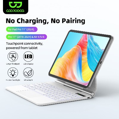 Etui Smart Pogo Pin Keyboard do iPada Air 11 2025 M3 do iPada Air 11 2024 Pro 11 Air Air 109 Trackpad teclado ipad 키보드