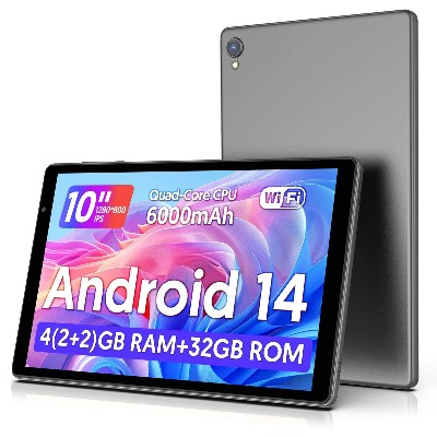 Najnowszy tablet systemem Android 14 tablet 10calowy procesor czterordzeniowy WiFi 5G GB ROM 32 GB RAM rozdzielczość 1280800 bateria 6000 mAh