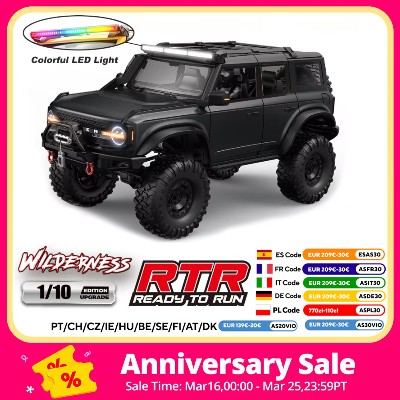 Model RC HB 110 Ulepszony Crawler RC 4WD RTR 24G Elektryczny Zdalnie Sterowany Pojazd Terenowy Rock Crawler Kolorowymi Światłami LED Zabawki