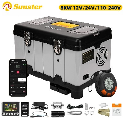Ogrzewacz pomocniczy diesla 8KW TB10PRO 110220V AC 1224V DC trybem wysokogórskim trybem wentylacji ultra cichy do kamperów na kemping