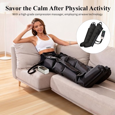 Profesjonalny masażer pneumatyczny adapterem 01 zasilany przez sieć 110220V ergonomiczny design do nóg całego ciała przenośny do użytku domowego