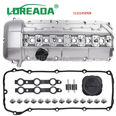 11121432928 Nowa aluminiowa pokrywa zaworów silnika Głowica cylindra 11121748630 Do BMW M52 M54 M56 E39 E46 X5 Z3 25 28 30L 11121748630