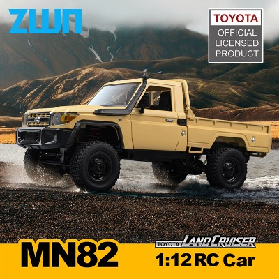 ZWN MN82 112 Retro Rc Car With LED Lights Fullscale Simulation LC79 Professional 4WD Remote Control Pickup RC Truck Model Toys