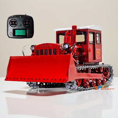 112 Hydrauliczny RC Buldożer Dongfanghong Gąsienicowy Buldożer Metalowy Model Systemem Światła Dźwięku Model Samochodu RC Zabawki dla Chłopców