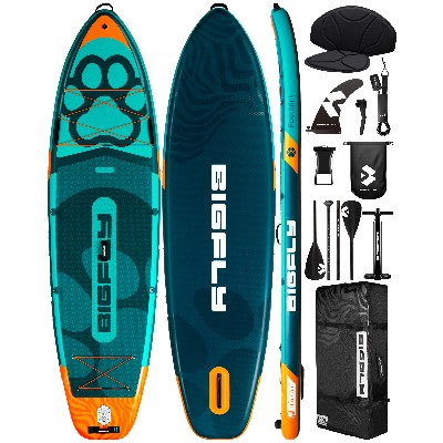 Deska SUP Myboat BF SUB Wodoodporna Nadmuchiwana do Pływania na Stojąco 116x35x6 dla Dorosłych do Wędkowania Aktywności Wodnych Akcesoriami