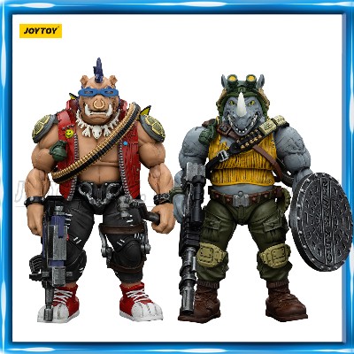 Przedsprzedaż JOYTOY Figurka Akcji 118 TMNT Ninja Turtles Bebop Rocksteady Kolekcja Modeli Zabawek