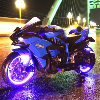 Motocykl elektryczny dla dzieci 12V 11M dwukołowy akumulatorowy do jazdy dla dzieci wieku 39 lat pojazd zabawka dla dwóch dzieci duży
