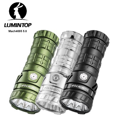 Latarka LED EDC 1200 Metrów Zasięgu Lampa Kempingowa Zewnętrzna Ładowana przez USBC Mocna Lampa 15000 Lumenów Oświetlenie Mach V50