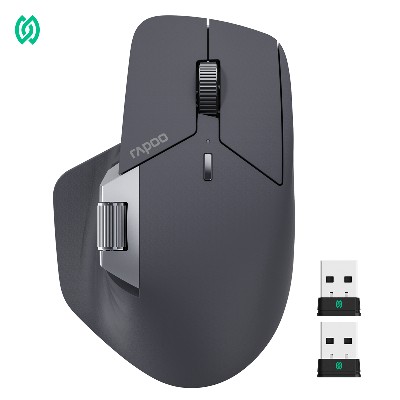 Mysz bezprzewodowa Rapoo MT720PRO NearLink Bluetooth 50 obsługa wielu urządzeń 12000 DPI częstotliwość zapytań 2K ergonomiczna do pracy gier ciche kliknięcia