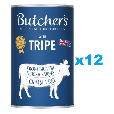 BUTCHERS Original Tripe Mix karma dla psa ze żwaczem pasztet 12 1200g