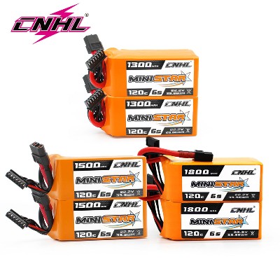 2szt CNHL 6S 222V Lipo Battery 1300mAh 1500mAh 1800mAh 120C wtyczką XT60 do RC FPV Drone Quadcopter Helicopter Airplane