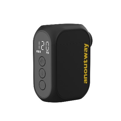 anoutway AT1 Pro Mini pompka elektryczna do roweru Bezprzewodowa pompka do opon ekranem 25 minut szybkiego ładowania 120PSI Max 450mAh Akumulator